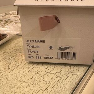 Alex Marie Glittering Silver Sandals